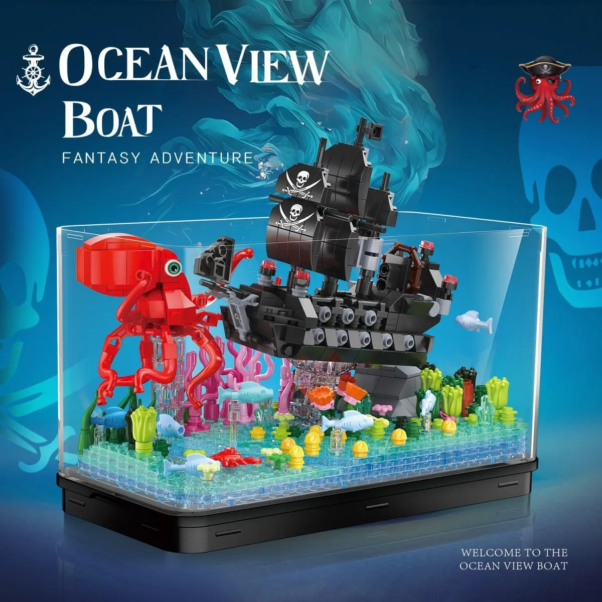 ZHEGAO Ocean View Boat -Fantasy Adventure • MINI BLOCKS