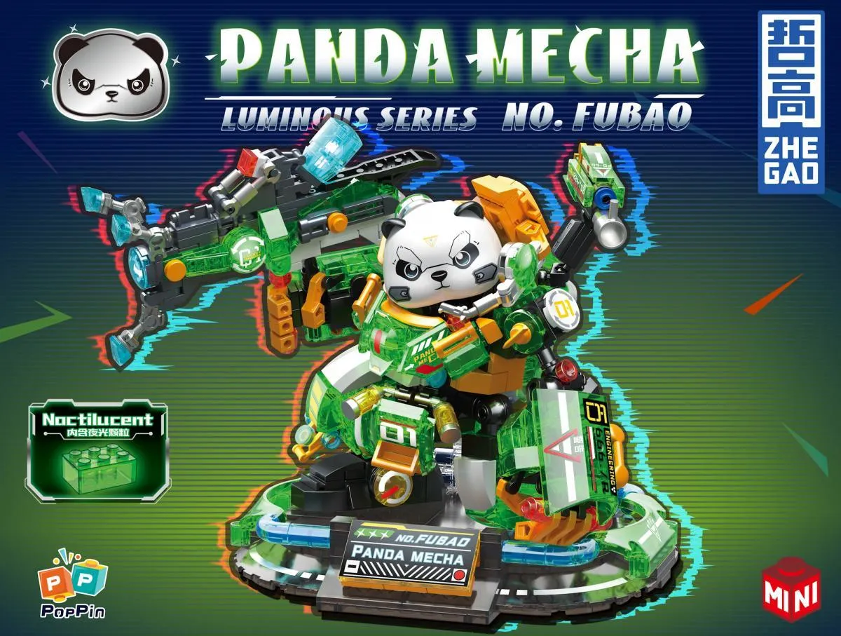 ZHEGAO Panda Mecha Pumpkin House • MINI BLOCKS • Set 662011 ZHEGAO Panda Mecha Pumpkin House • MINI BLOCKS • Set 662011