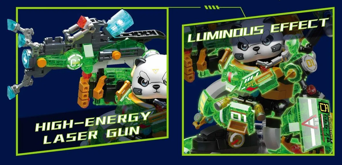 ZHEGAO Panda Mecha Pumpkin House • MINI BLOCKS • Set 662011 ZHEGAO Panda Mecha Pumpkin House • MINI BLOCKS • Set 662011