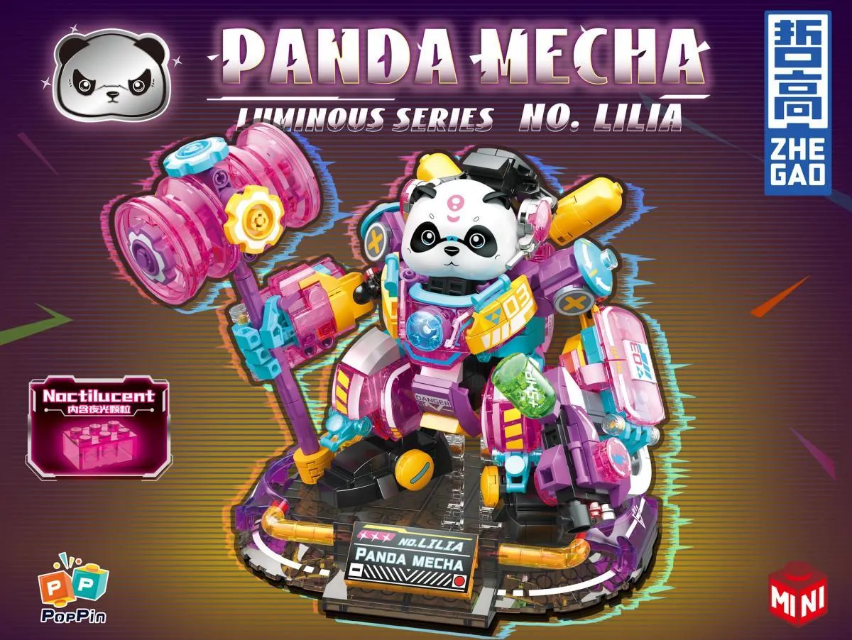 ZHEGAO Panda Mecha Lilia • MINI BLOCKS • Set 662012 • SetDB ZHEGAO Panda Mecha Lilia • MINI BLOCKS • Set 662012 • SetDB
