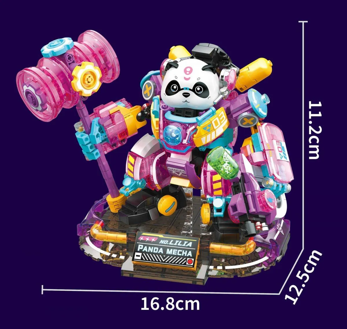 ZHEGAO Panda Mecha Lilia • MINI BLOCKS • Set 662012 • SetDB