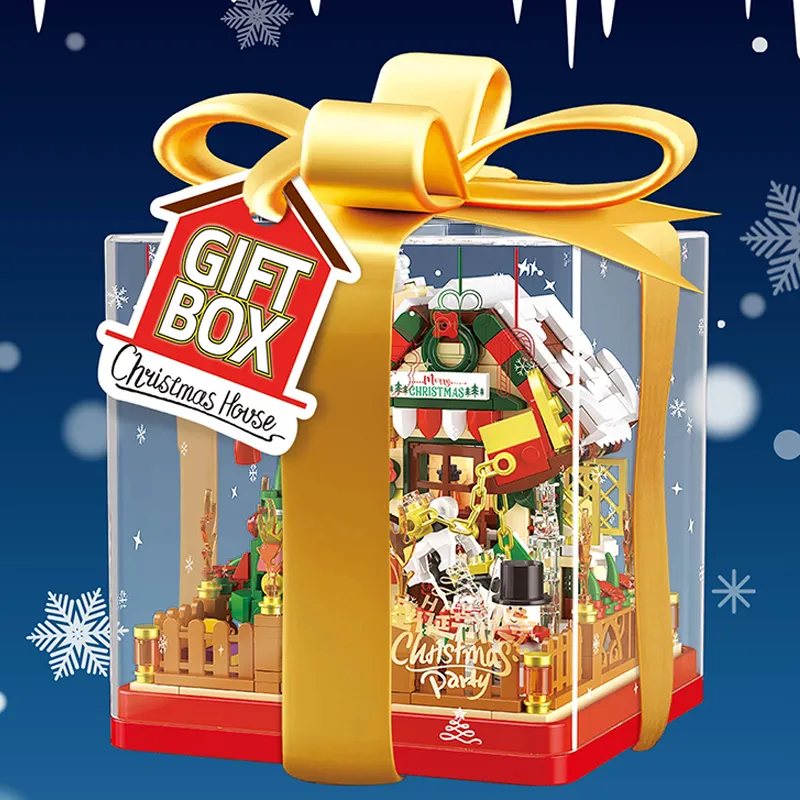 ZHEGAO Gift Box Christmas House • MINI BLOCKS • Set 662023