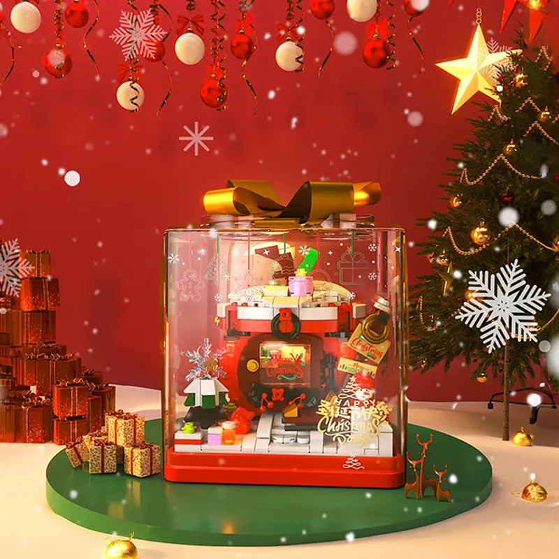 ZHEGAO Gift Box Christmas House • MINI BLOCKS • Set 662024