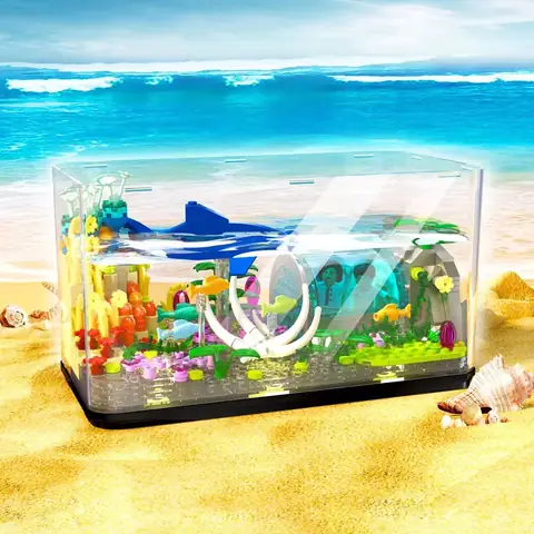 ①Dynamic Aquarium　②真珠貝　ガラスドーム　①②セット　おまとめ Wow in the World: Light-Up Terrarium – Thames & Kosmos