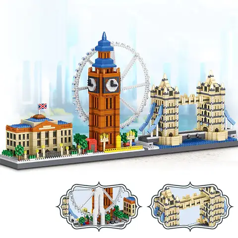 ZHEGAO New York Landmarks • DIAMOND BLOCKS • Set LZ8333