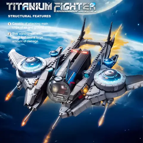ZHEGAO Titanium Fighter • Set QJ5474 • SetDB