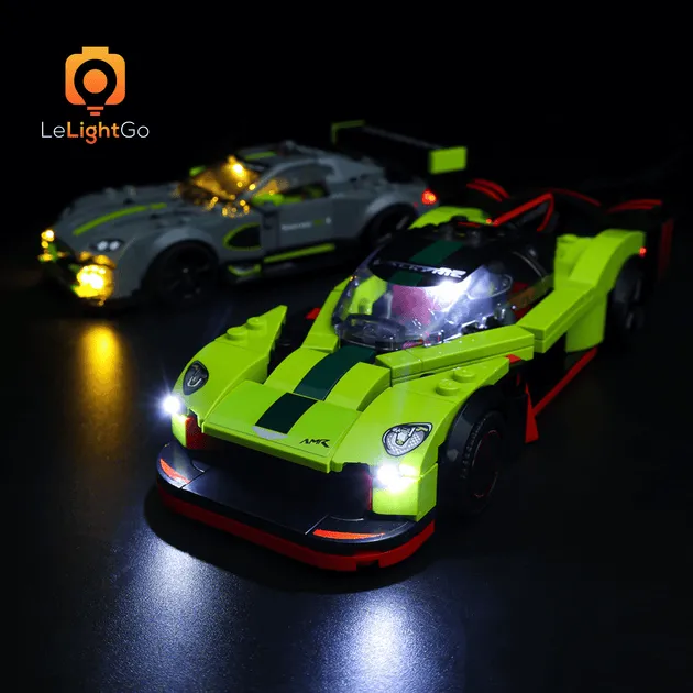 LEGO Speed Champions Aston Martin Valkyrie AMR Pro and Aston