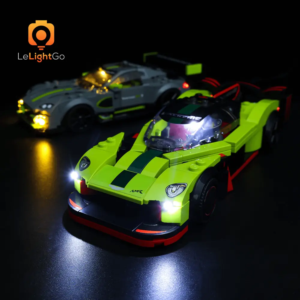 LEGO Speed Champions Aston Martin Valkyrie AMR Pro and Aston