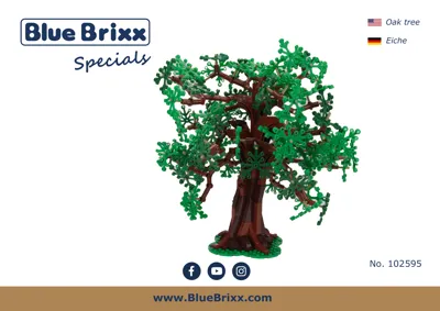 BlueBrixx Oak tree Set 102595 SetDB Merlins Bricks