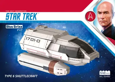 BlueBrixx STAR TREK Type 6 Shuttlecraft • Set 104182 • SetDB