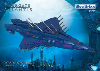 BlueBrixx Stargate Wraith Cruiser • Set 106844 • SetDB