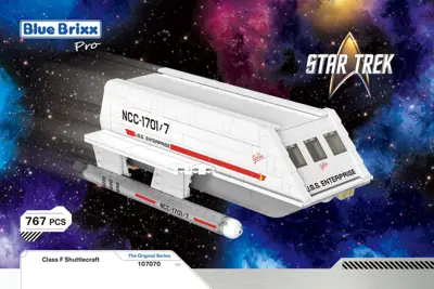 BlueBrixx STAR TREK Class F Shuttlecraft • Set 107070