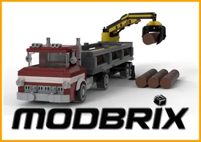 BlueBrixx Truck with forestry trailer • Set 107271 • SetDB