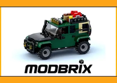 BlueBrixx Survival Off-Road Vehicle dark green • Set 107298