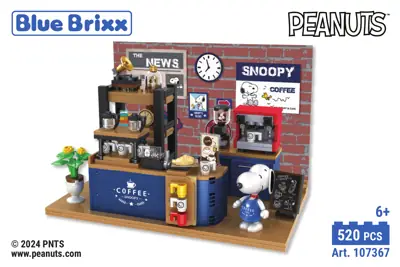 BlueBrixx Barista Snoopy • Set 107367 • SetDB
