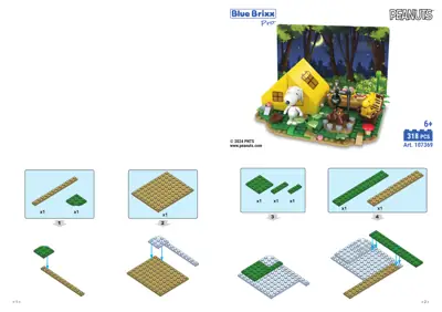 nicho★ページ BlueBrixx Pathfinder Snoopy and Woodstock • Set 107369