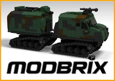 BlueBrixx BW Husky Bandvagn Transport Vehicle • Set 107596