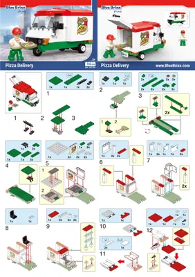 BlueBrixx Pizza delivery • Set 107743 • SetDB