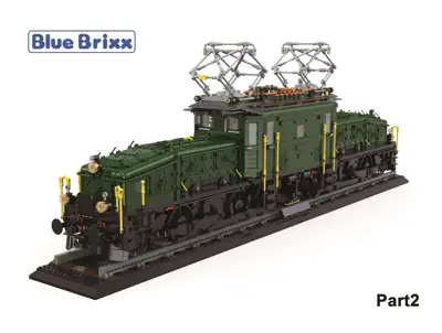 BlueBrixx Display Locomotive Swiss Krokodil • Set 107828