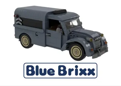 BlueBrixx Small Delivery Car from the 50s • Set 107834