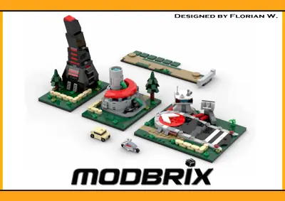 BlueBrixx Crystal Conflict Powerplant + Airport + Obelisk