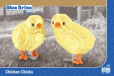 BlueBrixx Chicken chicks • DIAMOND BLOCKS • Set 109085
