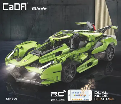 CaDA Blade Sports Car • Set C51306W • SetDB • Merlins Bricks