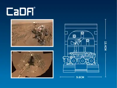 CaDA NASA Mars Rover • Set C56045W • SetDB • Merlins Bricks