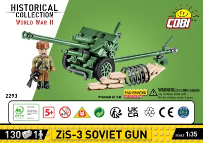Cobi ZiS-3 76 mm Divisional Gun M1942 • Set 2293 • SetDB