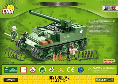 Cobi M3 Gun Motor Carriage 576パーツ COBI 2535 M3 Gun Motor Carriage - Speed Build Review