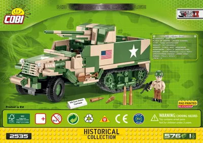 Cobi M3 Gun Motor Carriage 576パーツ Cobi M3 Gun Motor Carriage 576パーツ - メルカリ