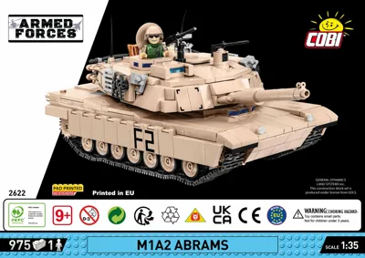 COBI: Abrams M1A2 tank építőjáték (3106) webáruház