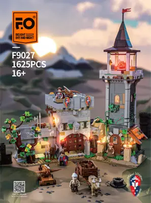 その他 FunWhole Medieval Watchtower Amazon.com: FUNWHOLE Medieval Watchtower Lighting Building