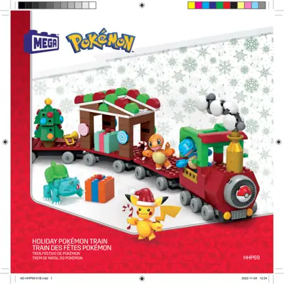 Mattel MEGA Pokémon Holiday Train • Set HHP69 • SetDB