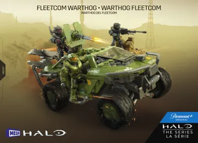 MEGA Construx Halo Fleetcom Warthog Vehicle • Set HNC57