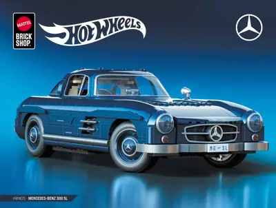 ⭐️新品 マテル ブリックショップホット ウィール メルセデス・ベンツ300 SL ⭐️新品 マテル ブリックショップホット ウィール メルセデス
