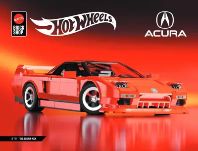 Mattel Brick Shop Hot Wheels '90 Acura NSX • Set JFT17
