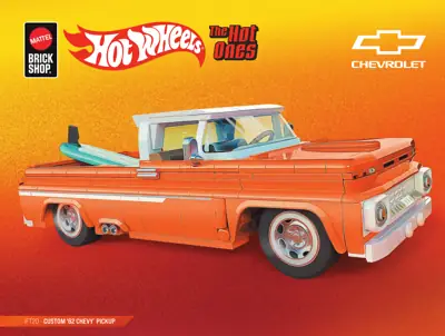 Mattel Brick Shop Hot Wheels Custom '62 Chevy Pickup
