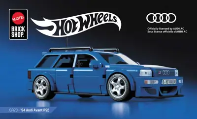 Mattel Brick Shop Hot Wheels Audi Avant RS2 • Set JGR28