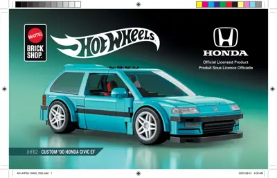 Mattel Brick Shop Hot Wheels Custom '90 Honda Civic Ef