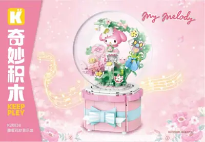 Keeppley Melody and Kuromi Music Box • Set K20838 • SetDB