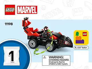 LEGO Marvel Spin and Electro Dinosaur Vehicle Chase
