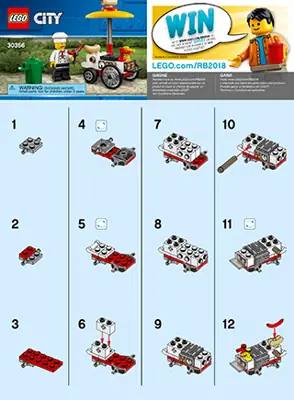 LEGO City Hot Dog Stand Set 30356 SetDB Merlins Bricks