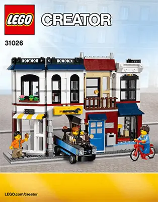 LEGO Creator Bike Shop Cafe Cafe Set 31026 SetDB