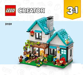 Manual LEGO Creator Cozy House 31139 cover - 1