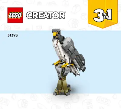 LEGO Creator Forest Animals Gray Wolf • Set 31393 • SetDB