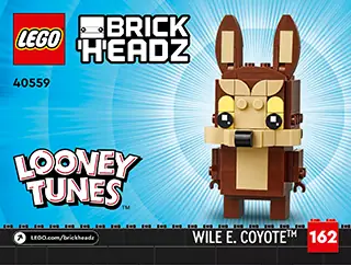 Lego Brickheadz LOONEY TUNES Road 2024 Runner & Wild E. Coyote 40559 New/Sealed