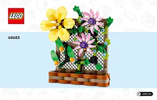 LEGO Flower Trellis Display • Set 40683 • SetDB