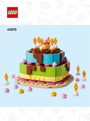 LEGO Holiday Birthday Party Cake • Set 40815 • SetDB