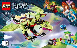 LEGO Elves The Goblin King's hotsell Evil Dragon 41183 and Minifigure Green